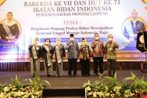 Rakerda VII IBI Lampung 2022,  Gubernur Arinal Dorong Bidan Tingkatkan Kompetensi dan Pelayanan ke Masyarakat