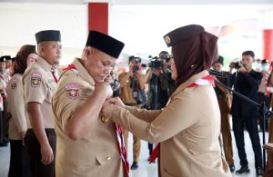 Jadi Ketua Mabicab, Nanang Lantik Winarni Jadi Ketua Kwarcab Lampung Selatan