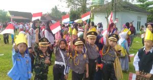 Gebyar Kemerdekaan Tiga UPT Sekolah Dasar Di Tubaba Gelar Karnaval, Supardi : Satukan Tekad Untuk Indonesia Maju