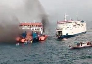 Kebakaran KMP Royke 1 Pintu Masuk Presiden Evaluasi Operasional Pelabuhan Merak-Bakauheni