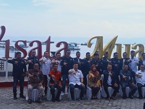 Karang Taruna Se-Provinsi Lampung Adakan halal bihalal Di Pantai Muara Indah Kabupaten Tanggamus