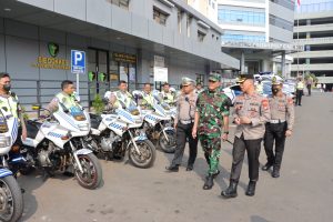 Polres Metro Jakarta Barat Gelar Apel Pasukan  ‘Kamseltibcarlantas yang Kondusif Menuju Pemilu Damai 2024’.
