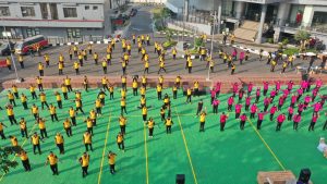 Olahraga Bersama Memperingati Hari Kesatuan Gerak Bhayangkari (HKGB) ke-71
