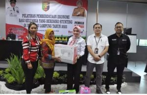 Pelatihan Pemberdayaan Ekonomi Perempuan Bagi Keluarga Beresiko Stunting dilaksanakan Dinas PPPA Provinsi Lampung