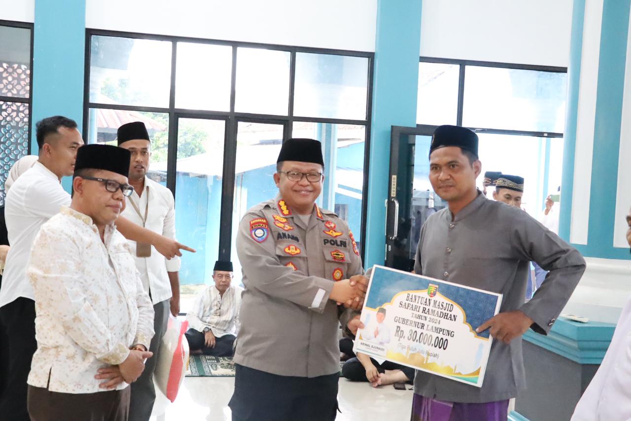 Safari Ramadhan, Dir Binmas Polda Lampung Wakili Gubernur