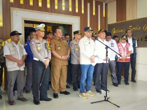 Gubernur Lampung Dampingi Menko PMK dan Menhub Pada Rakor Penanganan Arus Balik Idul Fitri 1445H