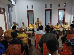 Bacagub Hanan Serap Aspirasi Bersama Pengurus Partai Golkar 3 Kecamatan di Lampung Timur